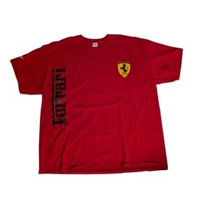 Ferrari Formula 1 Racing Team T-Shirt Red Ferrari T-Shirt Gildan Mens 2XL